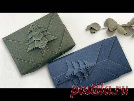 Gift Wrapping | 聖誕禮物盒包裝設計+聖誕樹摺紙教學（2020 Update)