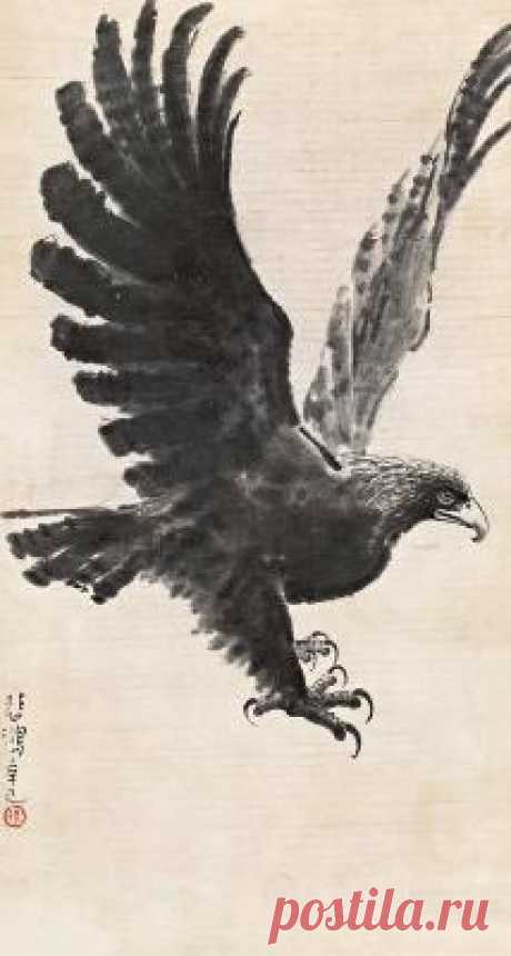 An Eagle, 1941 - Xu Beihong - WikiArt.org ‘An Eagle’ was created in 1941 by Xu Beihong in Expressionism style. Find more prominent pieces of animal painting at Wikiart.org – best visual art database.