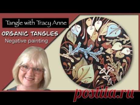 Organic tangles - Negative painting