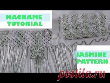 Macrame Tutorial : Jasmine Pattern Part2 For Crossbody Bag By Nusantara Macrame