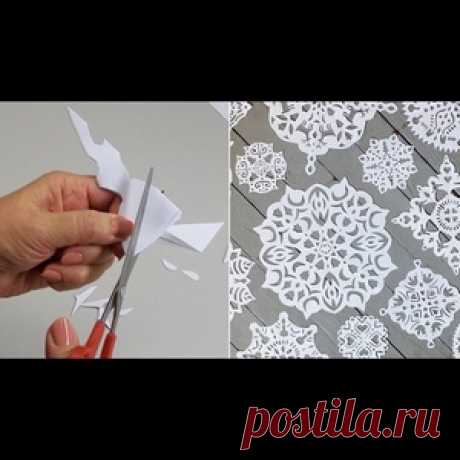 11 способов вырезать снежинки из бумаги 11 трафаретов для вырезания снежинок из бумаги. Создайте дома сказку!