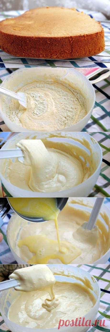 Как приготовить бисквит на горячем молоке
