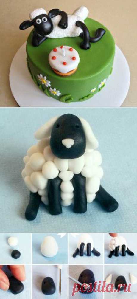 Барашек (овечка) из мастики – мастер-класс для украшения торта - подробное описание изготовления овечки из мастики с фотографиями