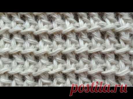 Сеточка Тунисское вязание Tunisian crochet pattern  Узор 14