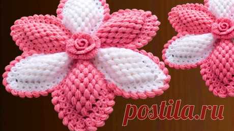 Giant 3D Flower Walkthrough Free In Crochet Crochet, Patterns, Instructions, Step by Step, Crochet Free