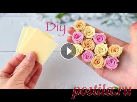 Розочки из фоамирана Простой способ Без шаблона За 5 минут DIY Rose Flower Foam Paper / Flores foamy В этом МК показан простой способ как сделать красивые розочки из фоамирана без шаблонов за 5минут. Уровень сложности подойдёт для начинающих мастеров ...