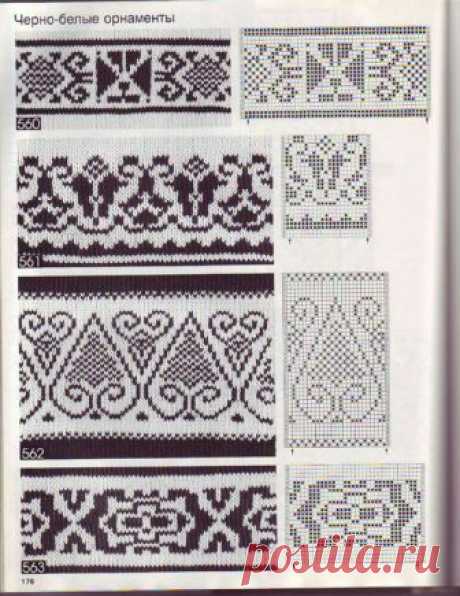 lutik-вязание крючком и спицами: жаккардовые узоры,норвежские узоры,вязание орнаментов спицами,описания,фото,схемы-подборка