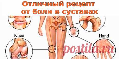 Отличный рецепт от боли в суставах | Полезные советы