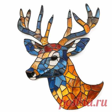 Mule Deer Stained Glass Window Cling Window Sticker Calcomanía Película con colores vibrantes Regalo único para él Amante al aire libre - Etsy Chile