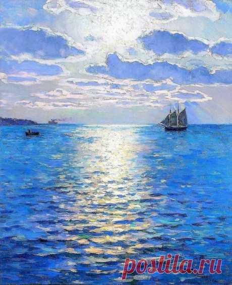 Художник Шарль Луи Синьоре (Charles Louis Signoret, 1867-1932).
"Вечерний свет"