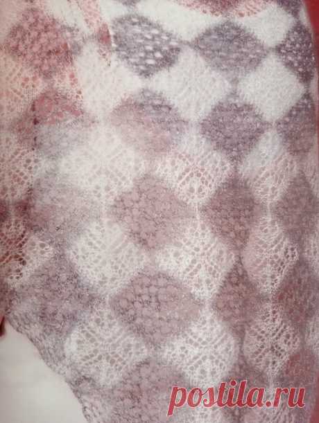 Оренбургский пуховый платок. Можно ли научиться вязать самостоятельно | Knittwins.tatanata22 | Дзен
