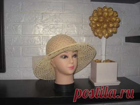 ШЛЯПКА крючком 👒 CROCHET summer SUN HAT ☀ летняя ШЛЯПА крючком