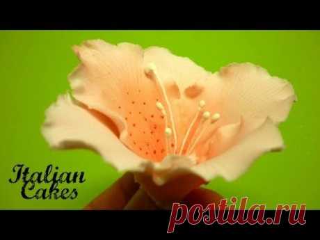 Fiori in pasta di zucchero: Azalea by ItalianCakes - YouTube