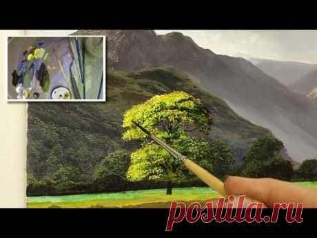 #43 How To Paint A Tree In Oil | Oil Painting Tutorial