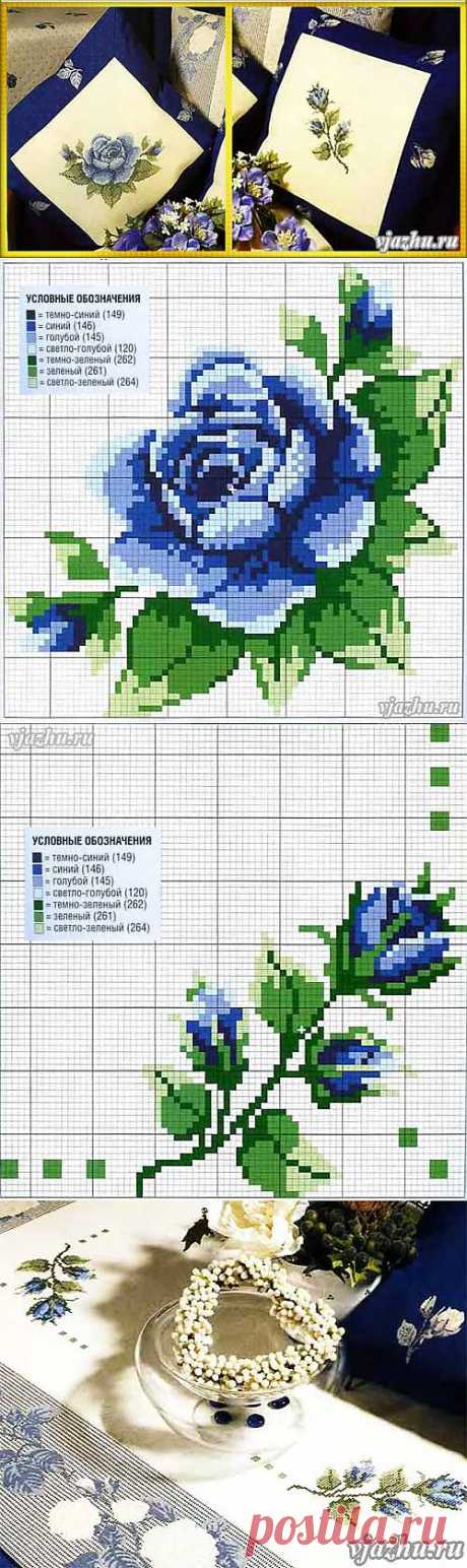Волшебные палочки-вязание и вышивка - Статьи: Вышивка диванных подушек