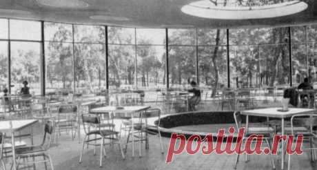 Сокольники 1960 год.
Кафе "Озёрное" у Майского пруда.
