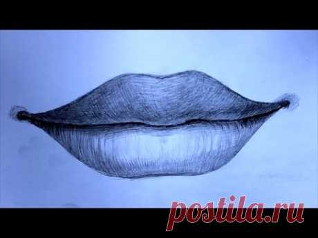 Уроки рисования. Как нарисовать губы человека | Art School