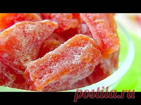 Цукаты из тыквы Самый вкусный рецепт  candied pumpkin natural candy