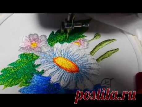 Вышивка гладью ОльгаРомнюк Machine embroidery