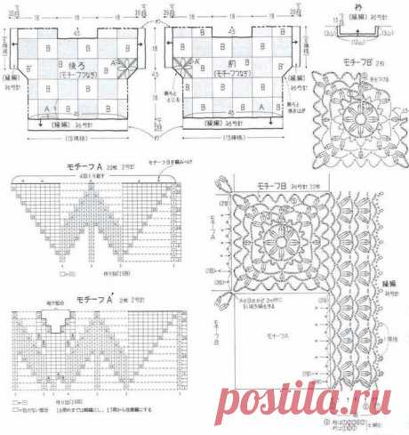 Романтичные японские кофточки крючком для яркого лета! | Вязалки Веселого Хомяка | Дзен