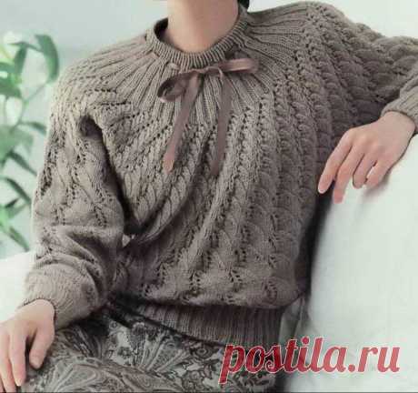 3 пуловера с круглой кокеткой мимо которых вы не пройдёте .🌺 | Asha. Вязание и дизайн.🌶Сонник. | Яндекс Дзен