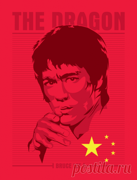 Заставка для соцсетей Bruce Lee - ДРАКОН