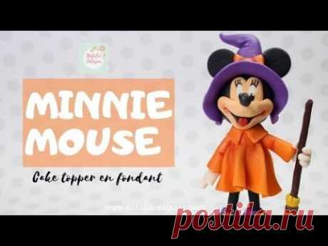 Cómo modelar a MINNIE MOUSE| Cake topper en fondant| Natalia Salazar