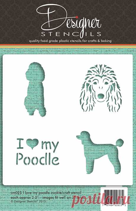 Amazon.com: I Love My perrito faldero Cookie y Craft Stencil cm025 by Designer Stencils: Kitchen & Dining