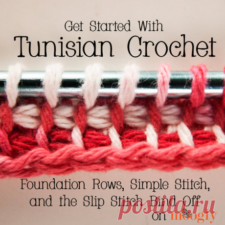 Get Started with Tunisian Crochet! Video Tutorial on Moogly Tunisian crochet is usually done with a special hook, but this tutorial is designed to teach you this great technique with what you have on hand in minutes!