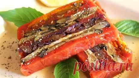 Овощной террин с соусом из томатов - пошаговый рецепт с фото