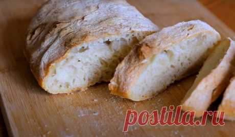 Как испечь вкусный хлеб с большими дырками внутри