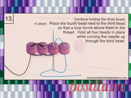 102 How To Ladder Stitch Bead Tutorial Video