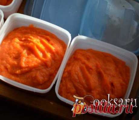 Морковное пюре на зиму фото рецепт приготовления