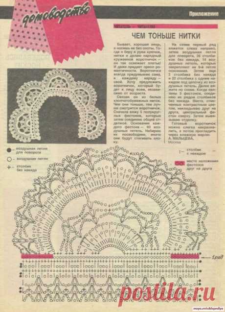 Воротничок крючком