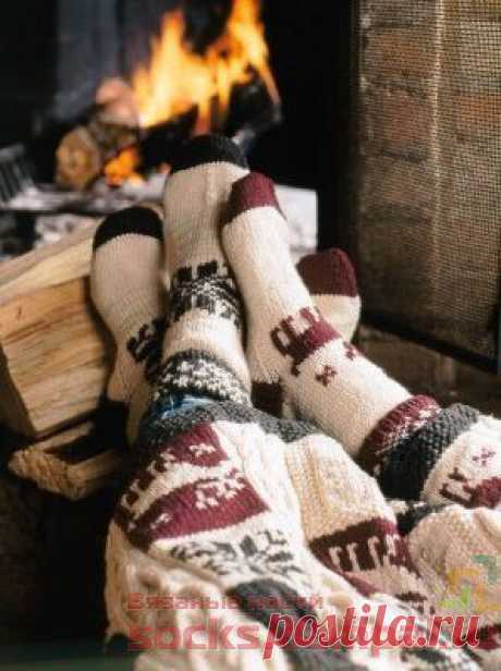 Вязаные носки «Зимние»