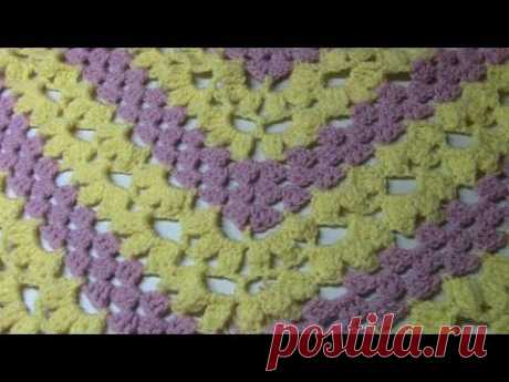 Haken - tutorial: granny en bloemen omslagdoek