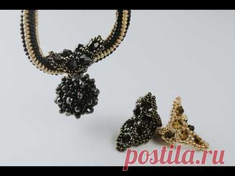 USED MATERIALS: 1. Bicone crystal 4 mm 2. Czech beads nr.10