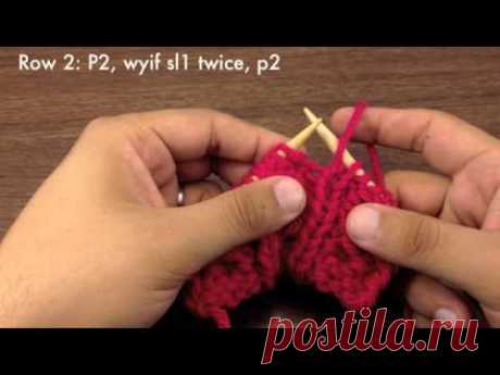 How to Knit the Downward Slipped Double Cable Stitch