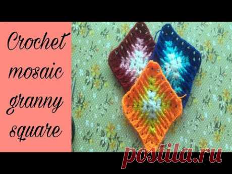 How To Crochet Mosaic Granny Square #33