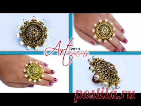 Make a ring for special occasion |  paper ring | Party wear | Art with Creativity