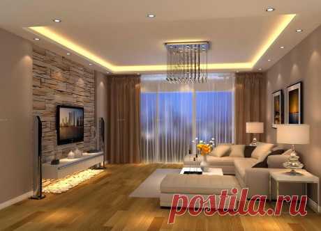 Modern living room brown design | Interior Design