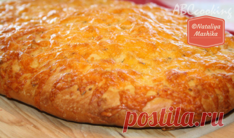 Вкусный и ароматный хлеб с сыром и чесноком рецепт с фото