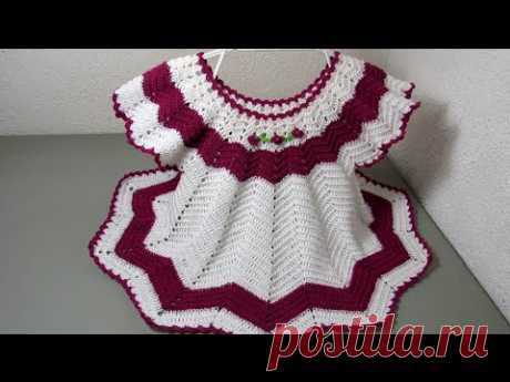 PARTE 1 DE 2: VESTIDO ZIG ZAG A CROCHET (CANESÚ)