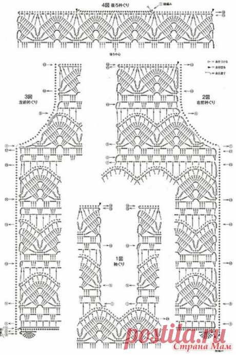 Жакет крючком - Все в ажуре... (вязание крючком) - Страна Мам