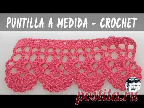 Cómo hacer una puntilla a medida paso a paso - Crochet como hacer