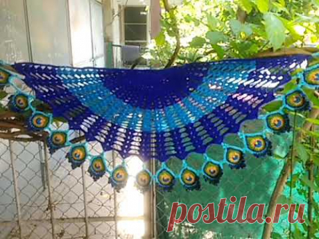 My Peacock Shawl...