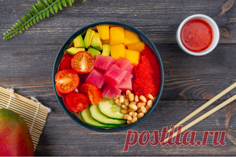 Как есть поке | Ресторан Хигаси