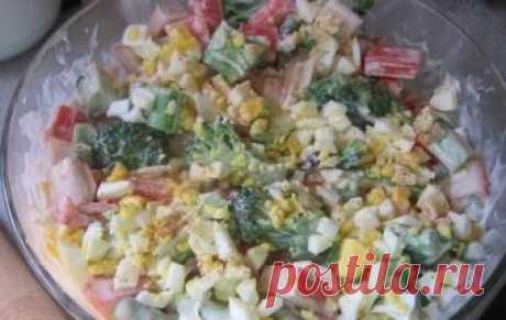 Салат с брокколи и крабовыми палочками / Салаты из морепродуктов / TVCook: пошаговые рецепты с фото