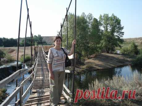Мост через речку Таналык в поселке Бурибай - Башкирия.
