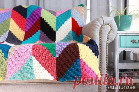 CROCHET SCRAP BLANKET - Crochet Easy Patterns
